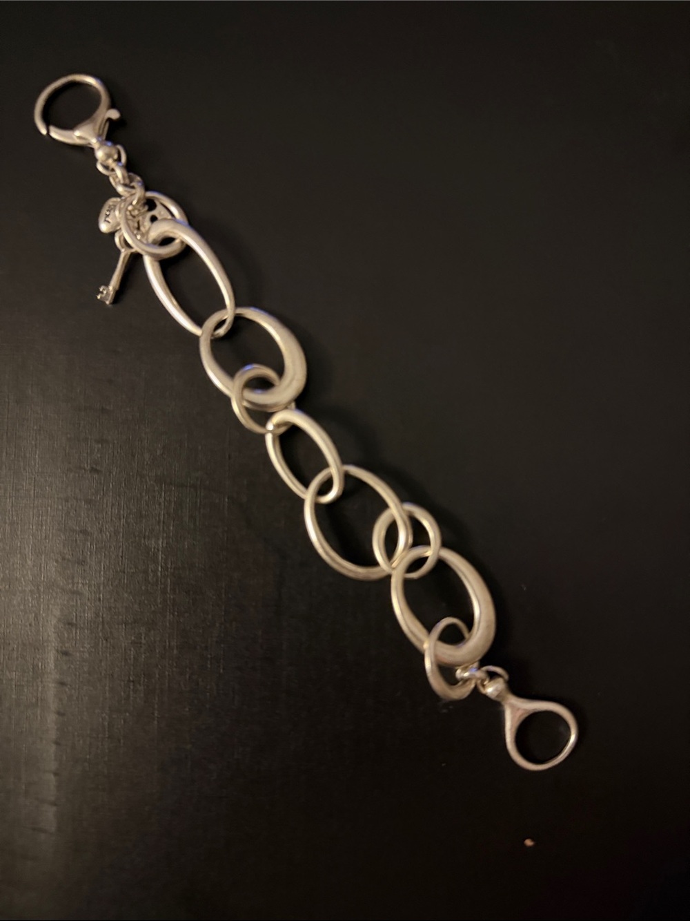 Sterling Silver Open Link Bracelet - Silver Chain Link Bracelet